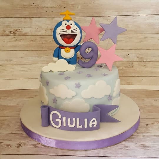 Torta Finta Doraemon - Intortala